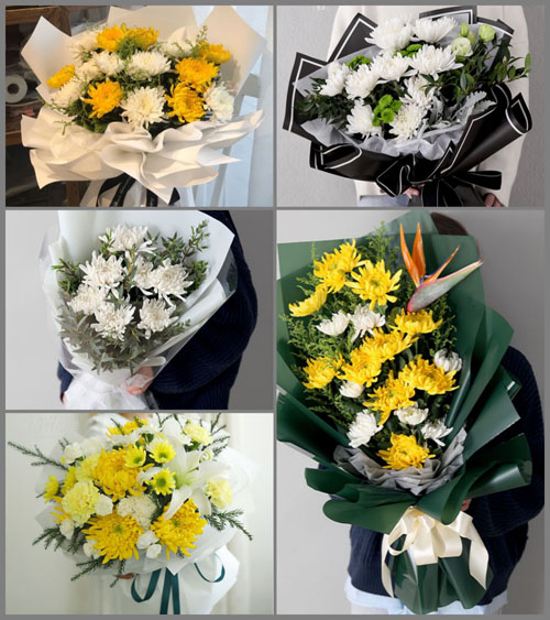 贵州毕节市金沙县桂花乡白事花束代送